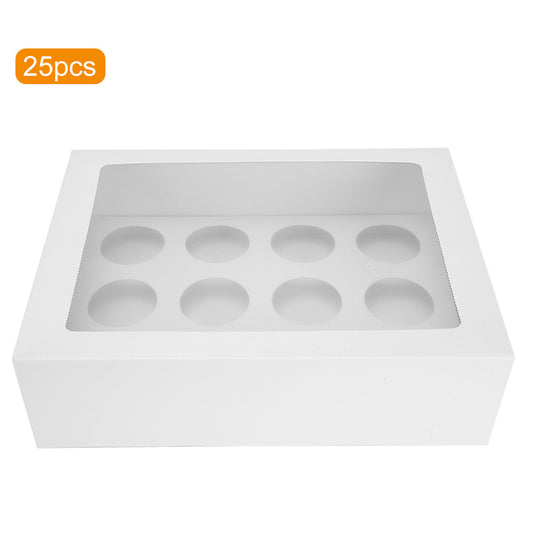 25 Pcs Cupcake Box Dozen